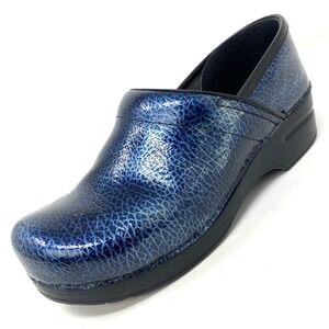 Dansko Women Clogs 40 EU, US 9.0-9.5 Professional Slip-On Shoes Blue Galaxy Nice